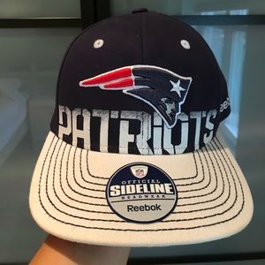 Patriots navy blue snapback hat
